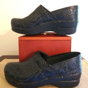 Dansko Professional Black Tooled Clogs